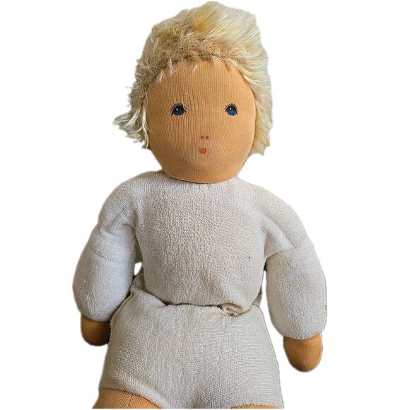 Rare Nanchen Natur Organic Doll MADE IN GERMANY Original Blonde 19" - Picture 2 of 9